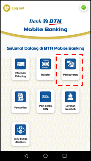 Menu Pembayaran